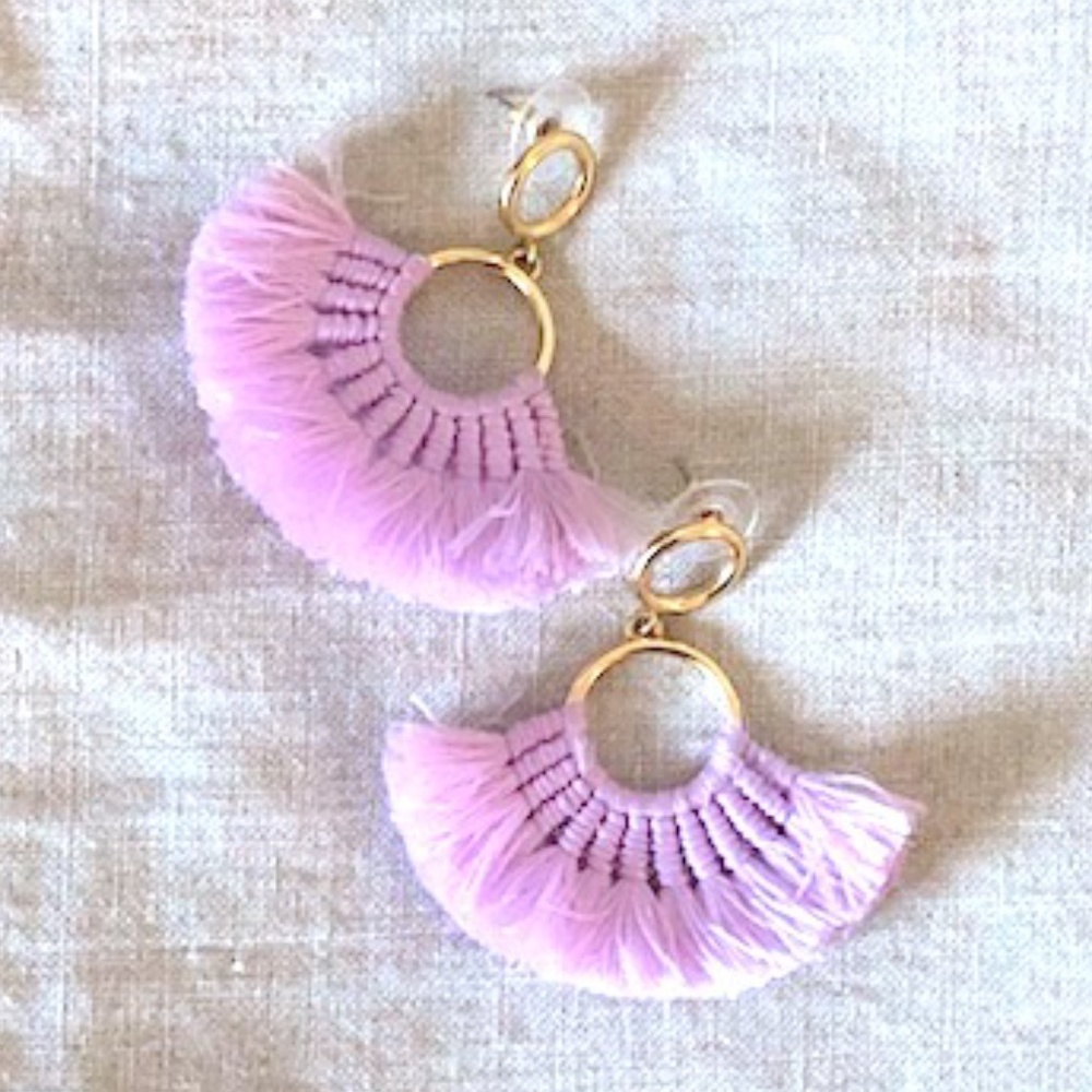 Boho pink earrings